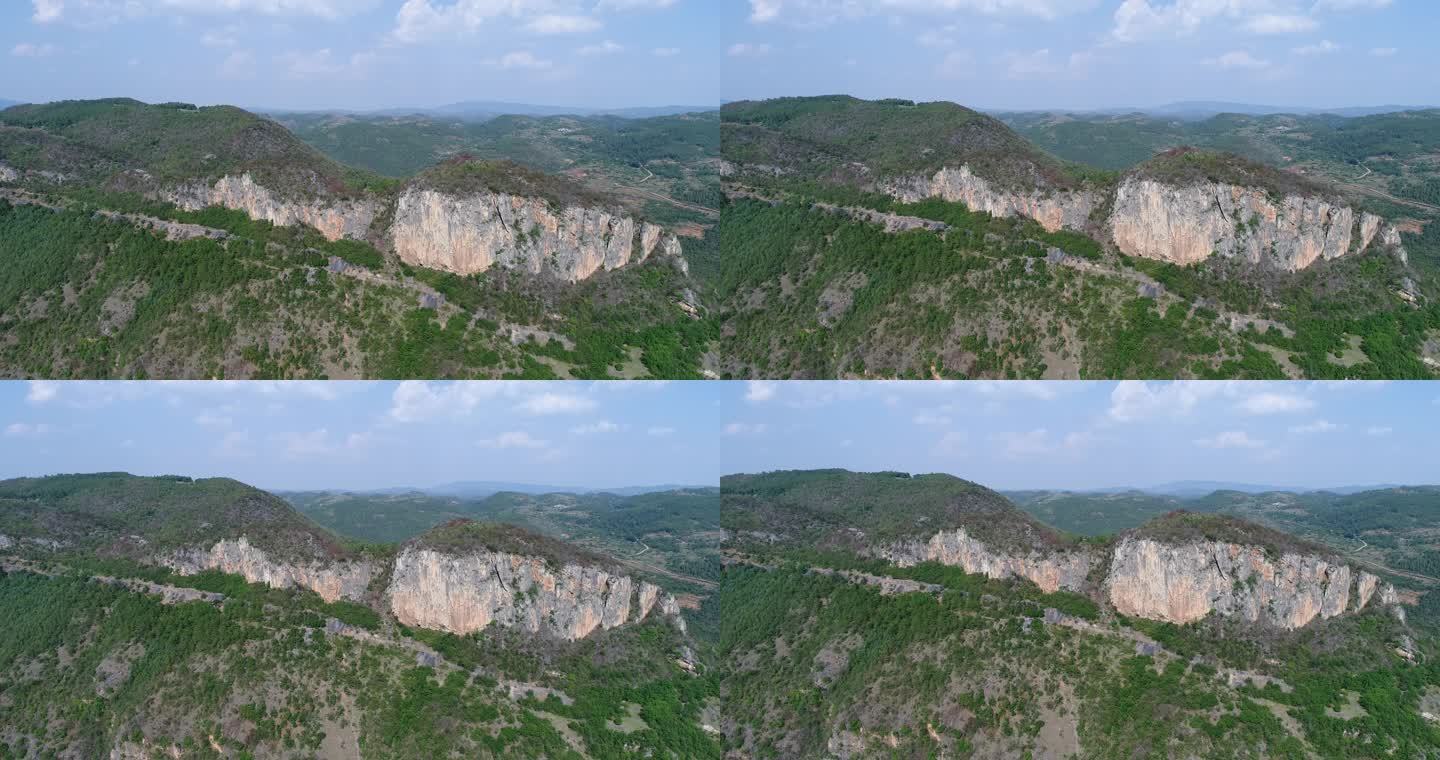 高山 峡谷 森林 云 德泽 黄龙伞 江