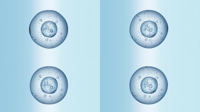 4k水素材 气泡  水珠 空镜 水分子