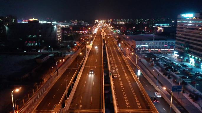 新华大街夜景