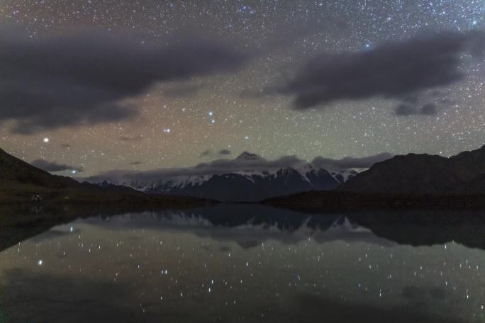 里索海星空倒影延时