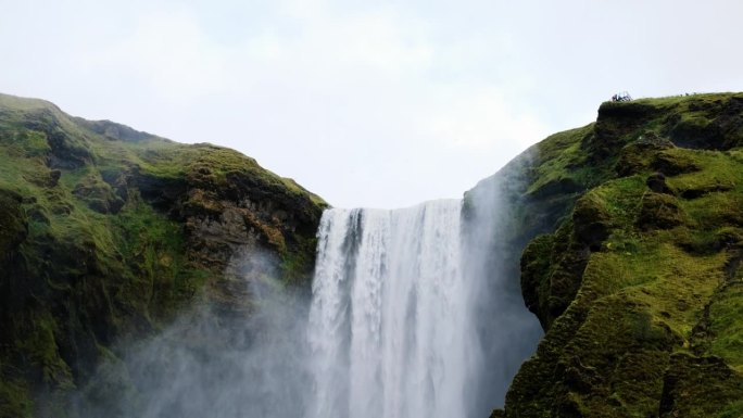 瀑布旅游胜地自然景观水流