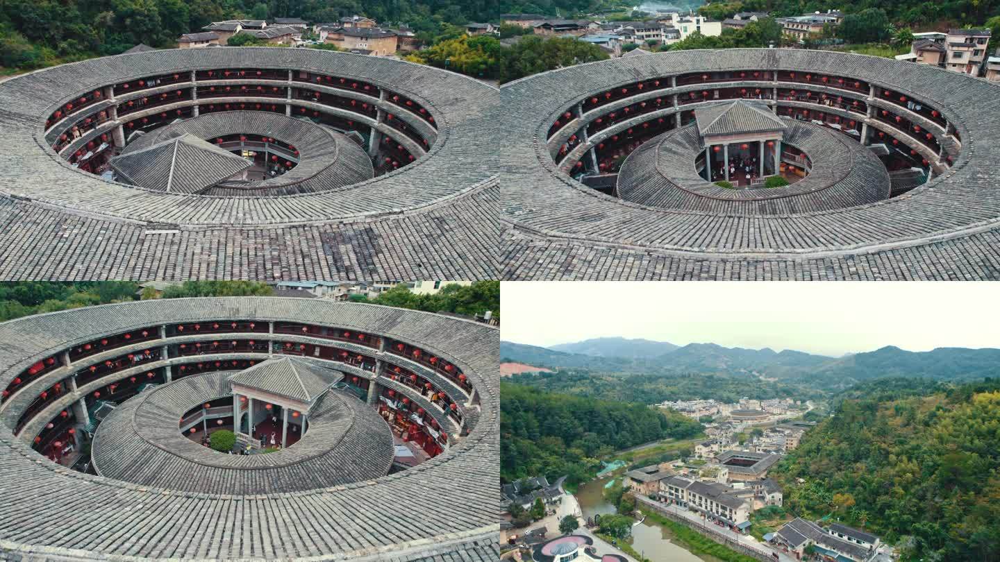 原创 永定土楼王子振成楼景区空境航拍