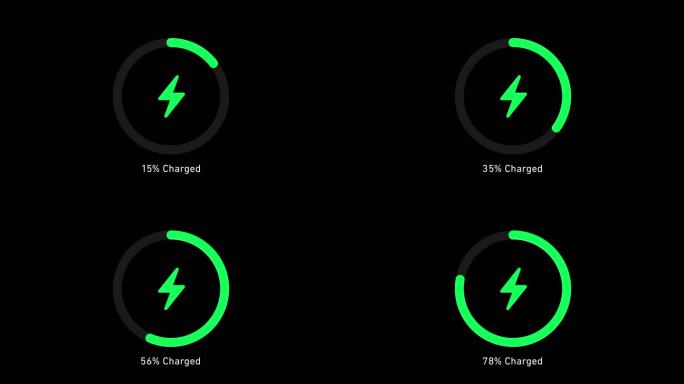 苹果iPhone手机充电动画UI视频素材