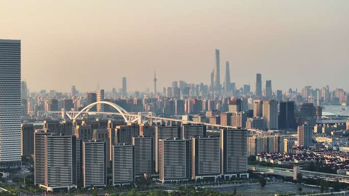 上海 前滩 浦东建设 城市建设 航拍
