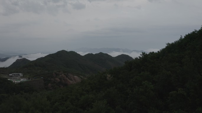 秦皇岛 祖山 航拍 云海 4k 原素材