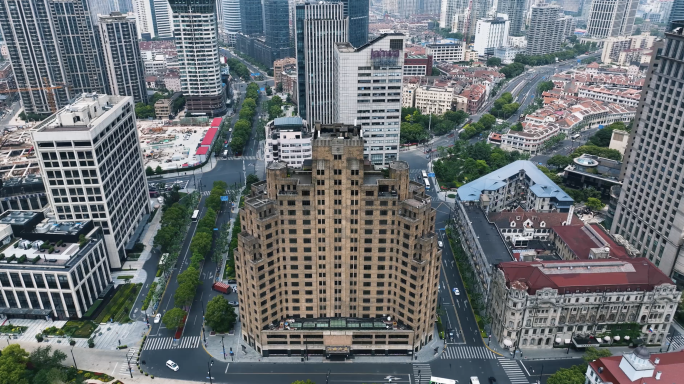 上海大厦航拍