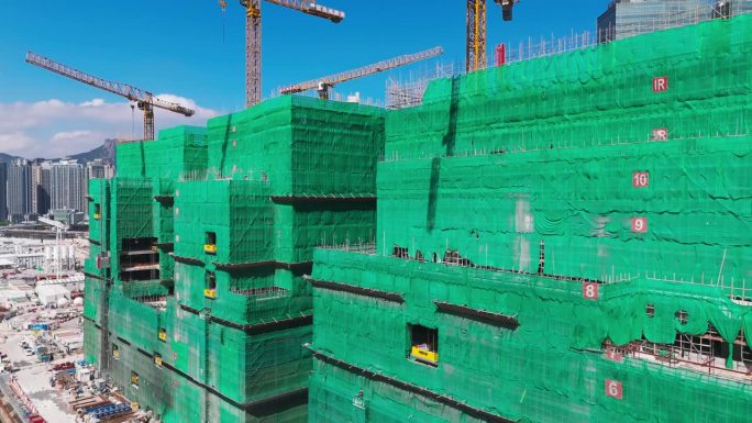 香港启德的建筑工地