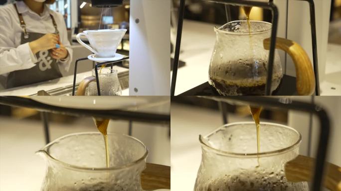 咖啡师做咖啡美式 4