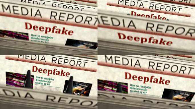 深度造假人工智能造谣假新闻报纸印刷机