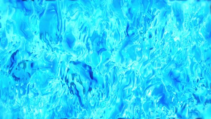 蓝色梦幻抽象水波【AE模板】