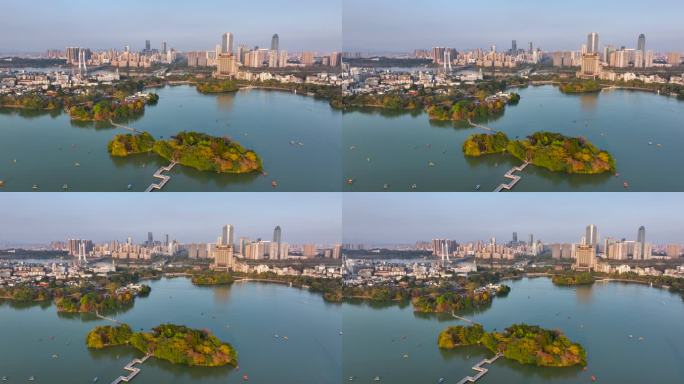 4K航拍广东省惠州西湖风景区22
