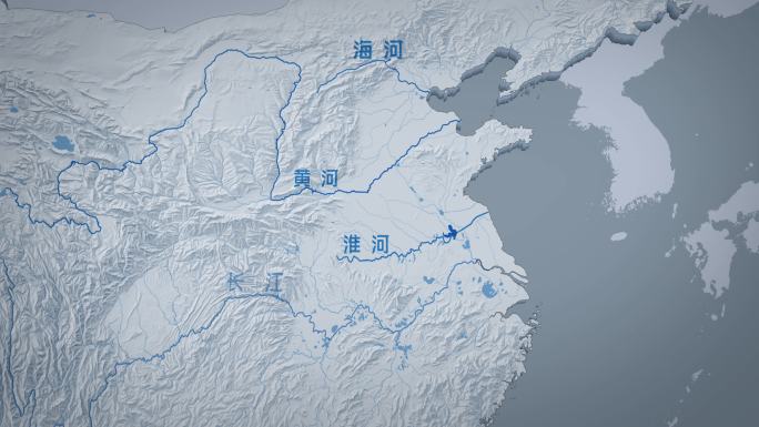 京杭大运河流域水系图