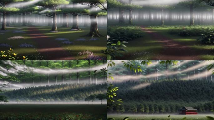AI演绎森林风景