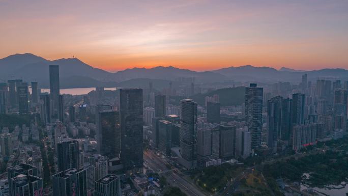 大湾区梧桐山云雾延时摄影罗湖水贝珠宝