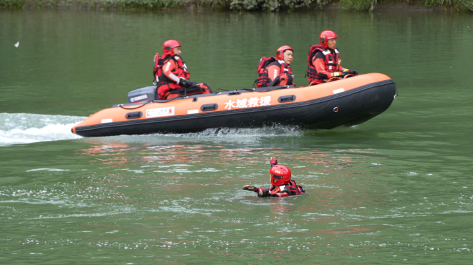 消防水域救援训练演练演习