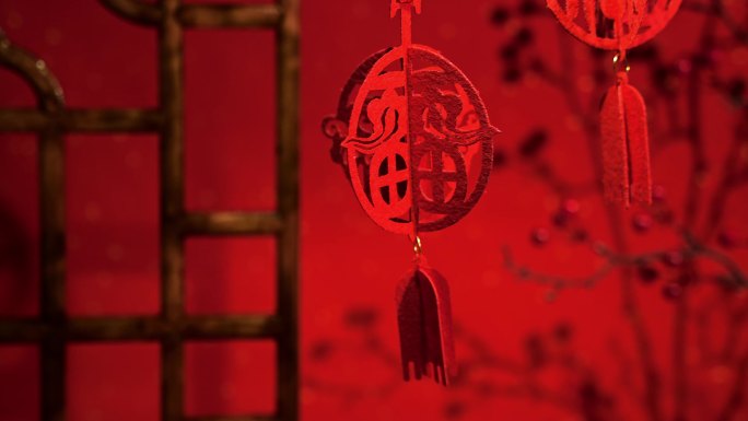 春节装饰喜庆中国红