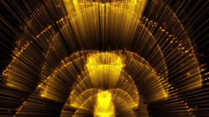 金色粒子光线