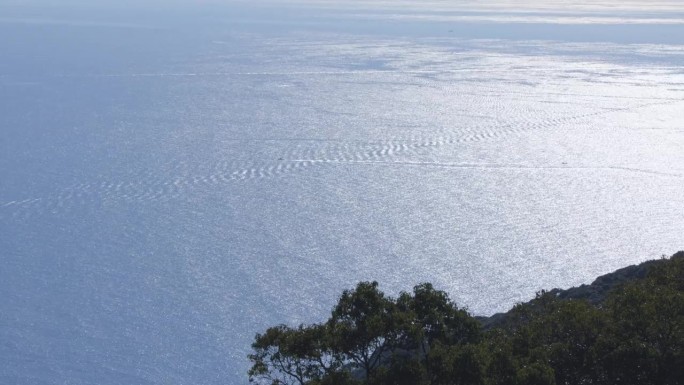 从福冈县大岛看美丽的大海和风景