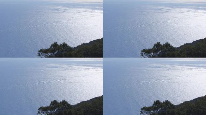 从福冈县大岛看美丽的大海和风景