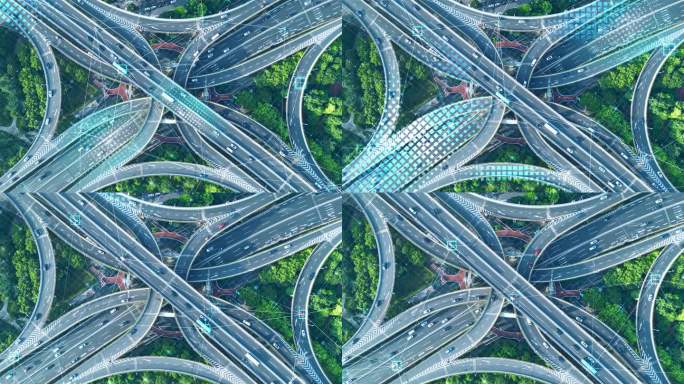 科技特效城市交通立交