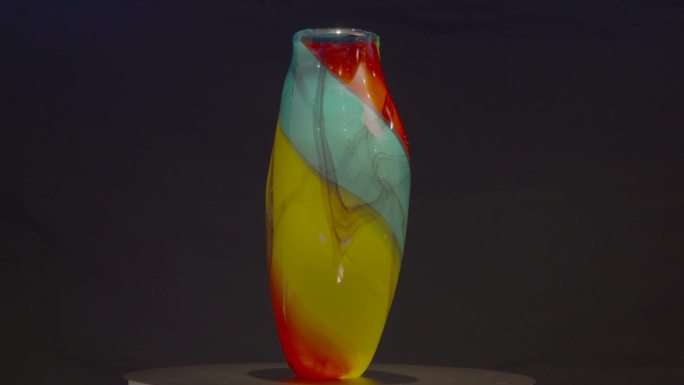 01 琉璃艺术品 旋转展示 花瓶 4K