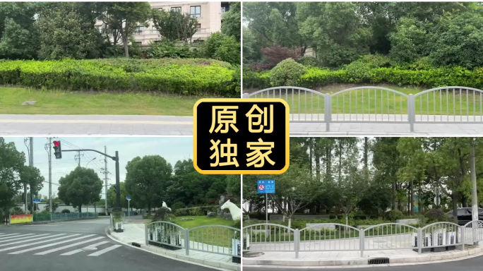 车侧面行驶素材 车窗外景色 车窗外的城市