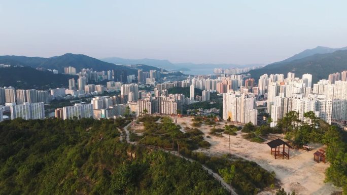 香港沙田地区的住宅大厦