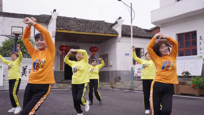 4K新农村建设乡村新风貌村民跳广场舞合集