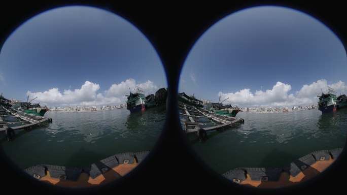海南疍家鱼排8K 立体VR鱼眼源视频文件
