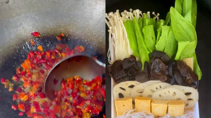 麻辣烤鱼 烤鱼制作过程 蔬菜拼盘 凉菜