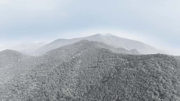 南京老山雪景