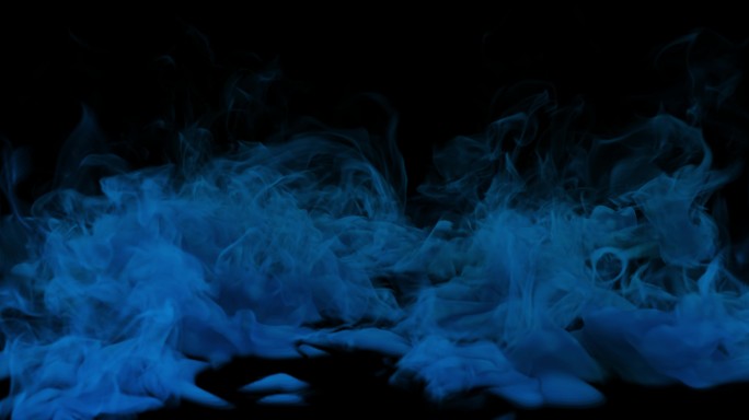 【原创】唯美蓝色烟雾氛围特效A
