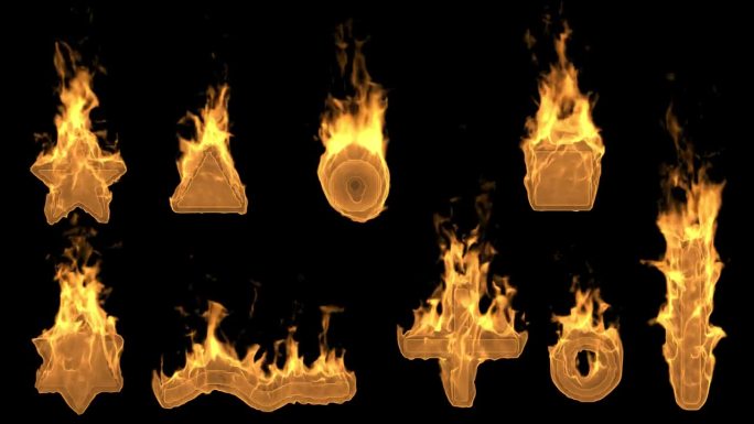 一种集几种火和火焰于一体的透明装置
背景。