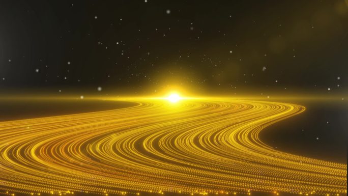 金色粒子时光颁奖年会活动光效流沙背景