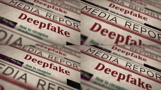 深度造假人工智能造谣假新闻报纸印刷机