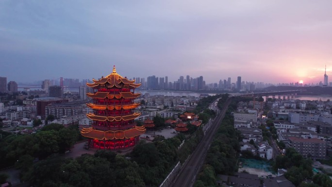 武汉城市建筑景观航拍