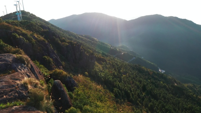 括苍山日出，清晨