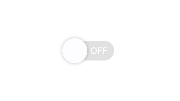 按钮打开和关闭功能。现代网站UI设计与滑动条。