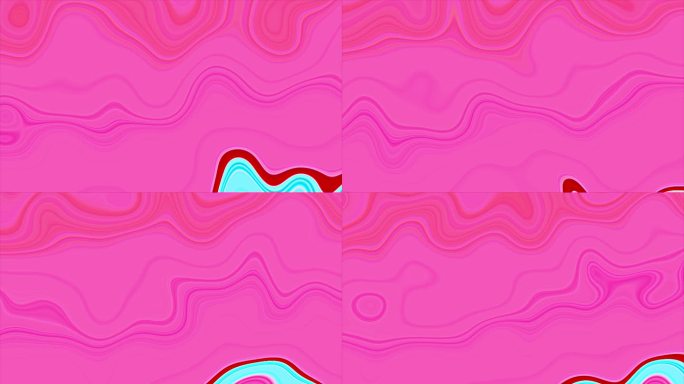 浅红色高级迷幻片头 生成霓虹干净简单墨水