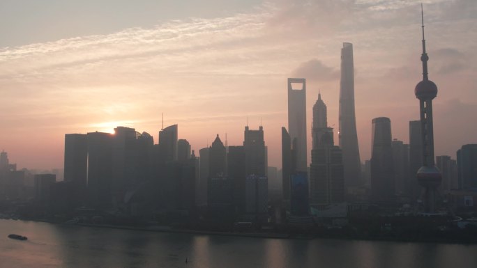 上海北外滩 城市风光航拍