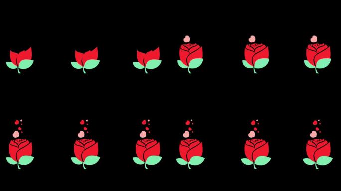 红玫瑰花瓣飘落的3D概念-美丽的红花玫瑰飘落的心在春天的季节与形状的心(简单的爱)镜头。春暖花开。4
