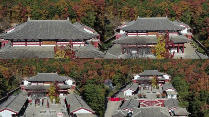 秦皇岛 圆明寺 航拍 4k 原素材