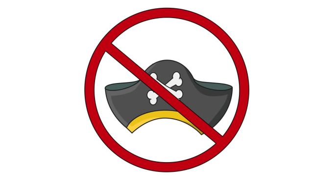 禁止图标和海盗帽图标的动画视频