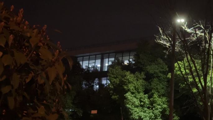 窗外灯光夜晚窗户 夜景夜灯晚上亮灯大楼