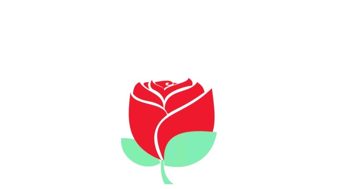 红玫瑰花瓣飘落的3D概念-美丽的红花玫瑰飘落的心在春天的季节与形状的心(简单的爱)镜头。春暖花开。4