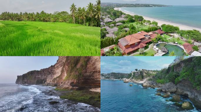 原创 印尼巴厘岛海滨自然风光航拍合集