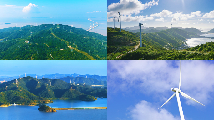 风力发电海上风电舟山跨海大桥舟岱大桥