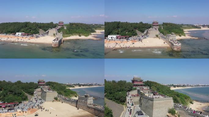 秦皇岛 老龙头  航拍 4k 原素材