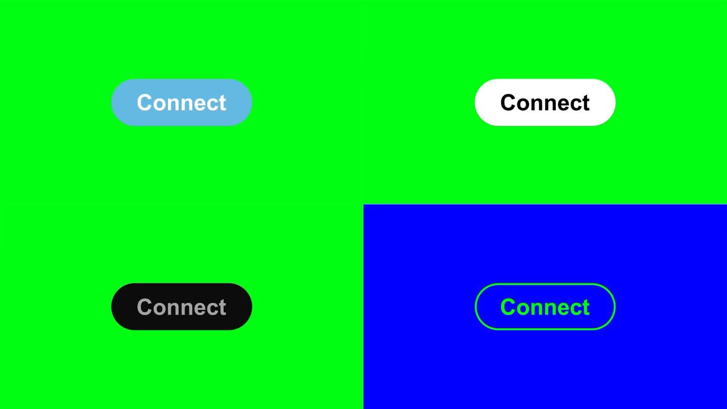 鼠标图标点击连接按钮的简单动画