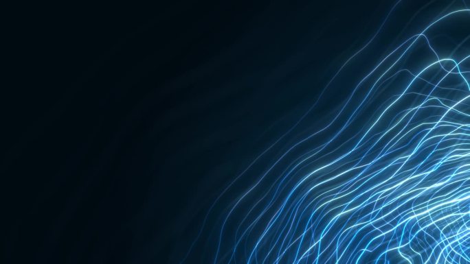 蓝色分形波:未来运动和高科技能量流